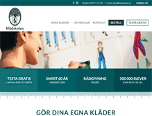 Tablet Screenshot of kladskolan.se